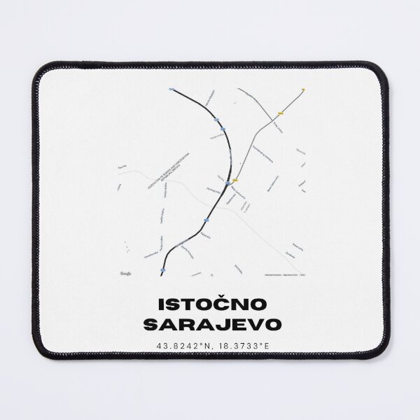 Item preview, Istočno Sarajevo Bosnia Minimalist Map Poster | Elegant City Layout Art designed and sold by RM-Journey.