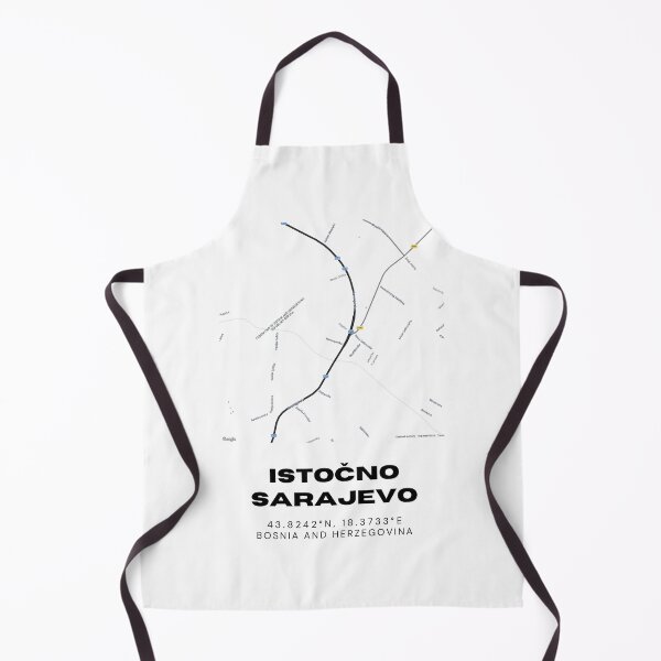 Item preview, Istočno Sarajevo Bosnia Minimalist Map Poster | Elegant City Layout Art designed and sold by RM-Journey.