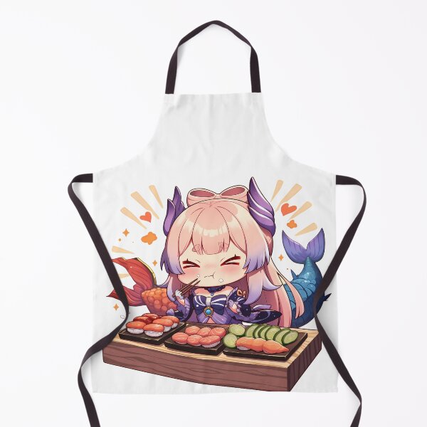 Item preview, Sangonomiya Kokomi Genshin Impact Chibi Sushi Mermaid Kawaii designed and sold by Spraykart.