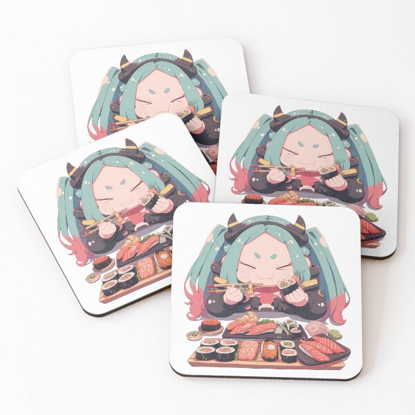 Item preview, Rebecca Cyberpunk Edgerunners Kawaii Chibi Sushi Feast designed and sold by Spraykart.