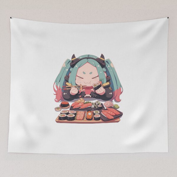 Item preview, Rebecca Cyberpunk Edgerunners Kawaii Chibi Sushi Feast designed and sold by Spraykart.