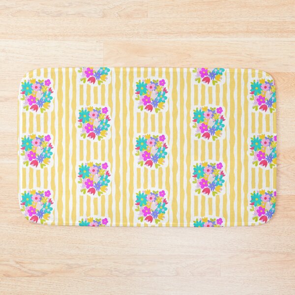 Item preview, Spring florals stripes designed and sold by DaisyLemon.