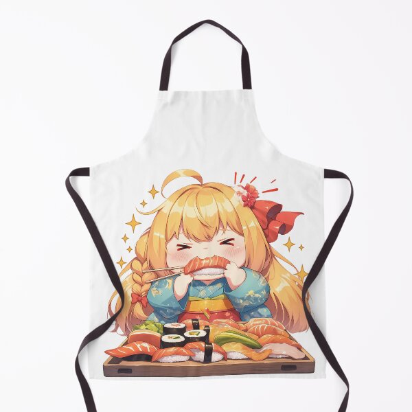 Item preview, Pecorine Princess Connect Redive Chibi Kimono Sushi Nom Time designed and sold by Spraykart.