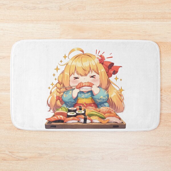 Item preview, Pecorine Princess Connect Redive Chibi Kimono Sushi Nom Time designed and sold by Spraykart.