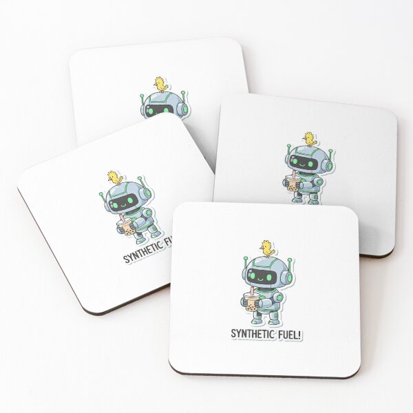Item preview, Kawaii Boba RobotCute Robot Drinking Bubble Tea designed and sold by XM STOREZ .