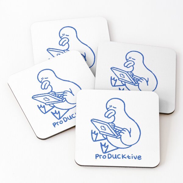 Item preview, Copy of ProDUCKtive Dark Silhouette Funny Duck Pun Graphic designed and sold by RNASstuff.