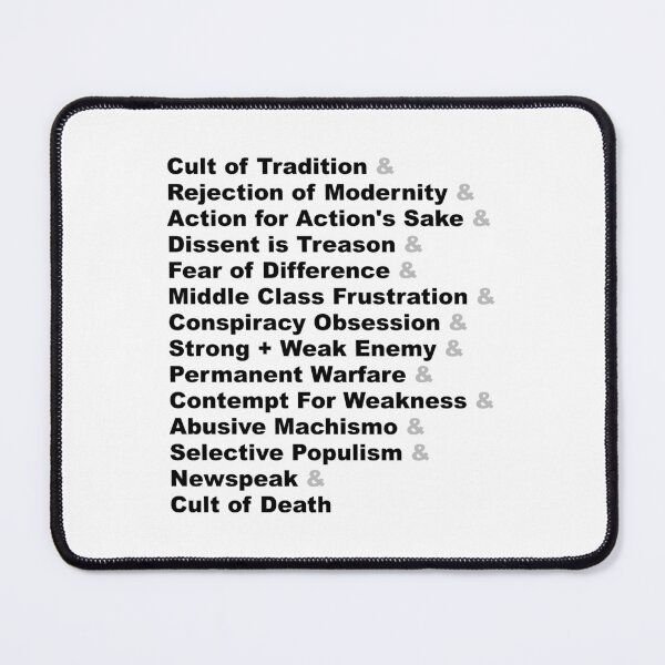 Item preview, List Joke - The Fourteen Traits of Fascism designed and sold by TalenLee.
