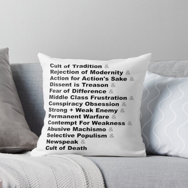 Item preview, List Joke - The Fourteen Traits of Fascism designed and sold by TalenLee.