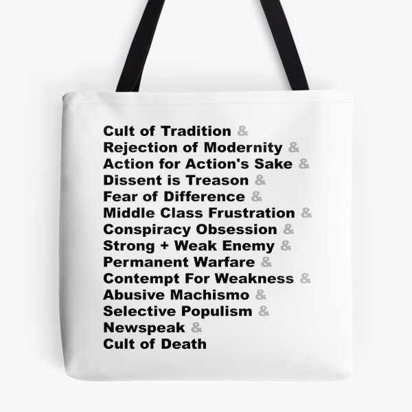 Item preview, List Joke - The Fourteen Traits of Fascism designed and sold by TalenLee.