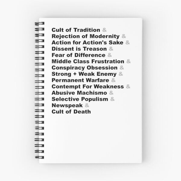 Item preview, List Joke - The Fourteen Traits of Fascism designed and sold by TalenLee.