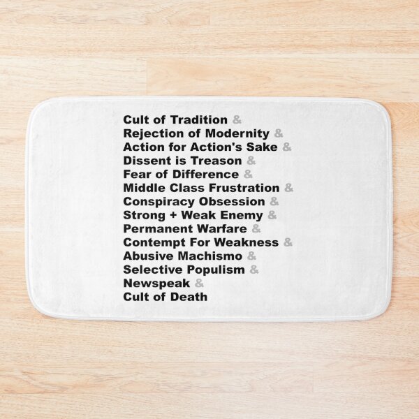 Item preview, List Joke - The Fourteen Traits of Fascism designed and sold by TalenLee.