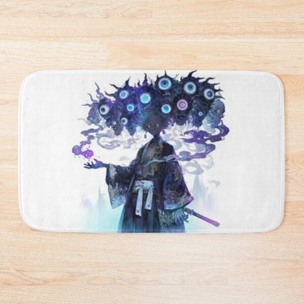 Item preview, Haunted Samurai of a Thousand Eyes – Surreal Japanese Yokai Spirit designed and sold by EchoWave11.