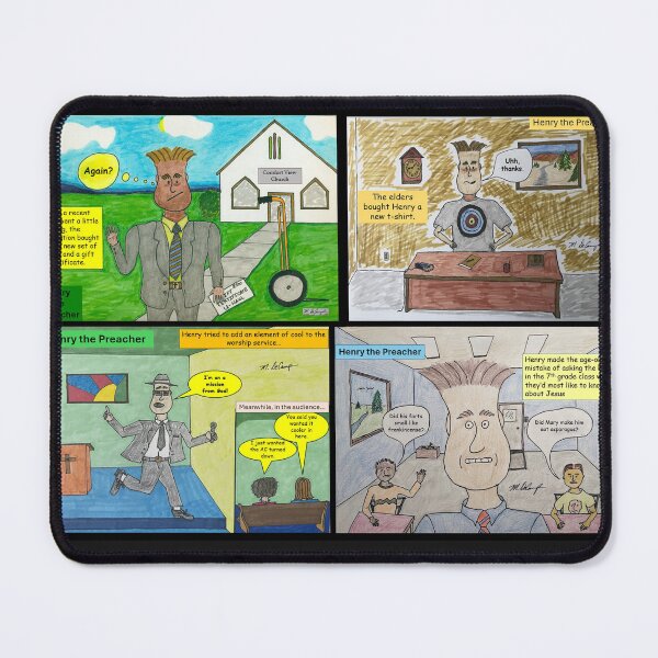 Item preview, Henry the Preacher Quad Panel designed and sold by MDeCampArt.