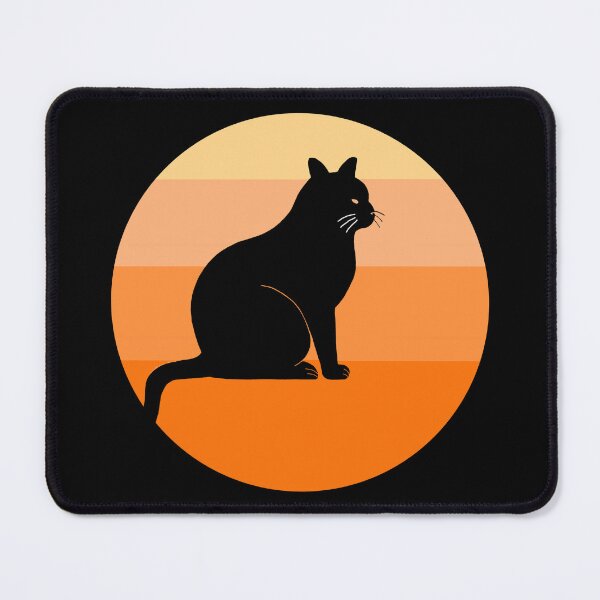 Item preview, Orange Sun Cat Silhouette designed and sold by GraycieBlue.