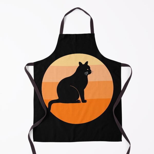 Artikelvorschau, Silhouette einer orangefarbenen Sonnenkatze entworfen und verkauft von GraycieBlue.