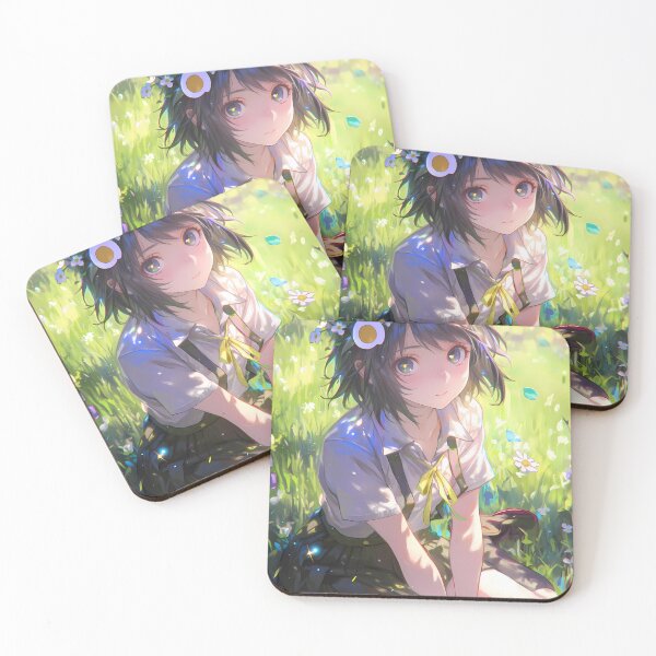 Item preview, Tsukihi Araragi Bakemonogatari Flower Meadow Cute Glow designed and sold by Spraykart.