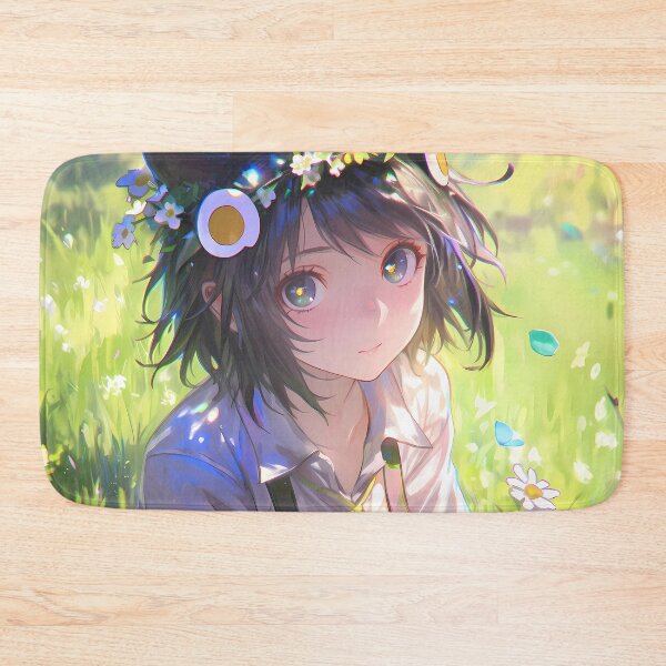 Item preview, Tsukihi Araragi Bakemonogatari Flower Meadow Cute Glow designed and sold by Spraykart.