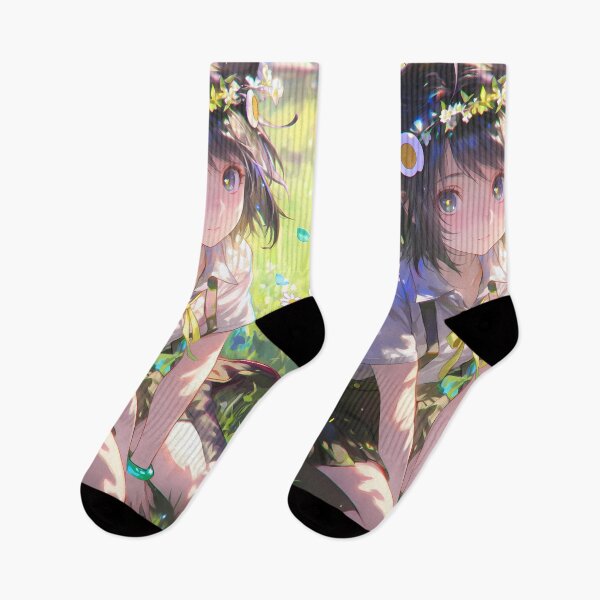 Item preview, Tsukihi Araragi Bakemonogatari Flower Meadow Cute Glow designed and sold by Spraykart.