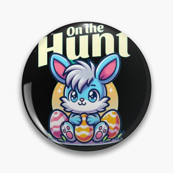 Item preview, On the Hunt - Cute Kawaii Easter Bunny and Eggs designed and sold by GenZFashion000.