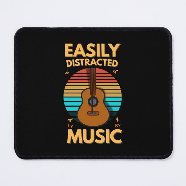 Item preview, Easily Distracted By Music Vinatge Sunset Guitar  designed and sold by Decollection.