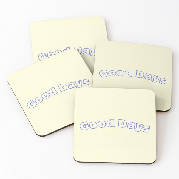 Item preview, Good Days Stickers Prints Posters Wall Art Magnet Home Coffee Cup Decoration TShirt Stationary Notebook Magnet Hat Kitchen Work School Office Redbubble Shop designed and sold by Saritas Boutique Shop.