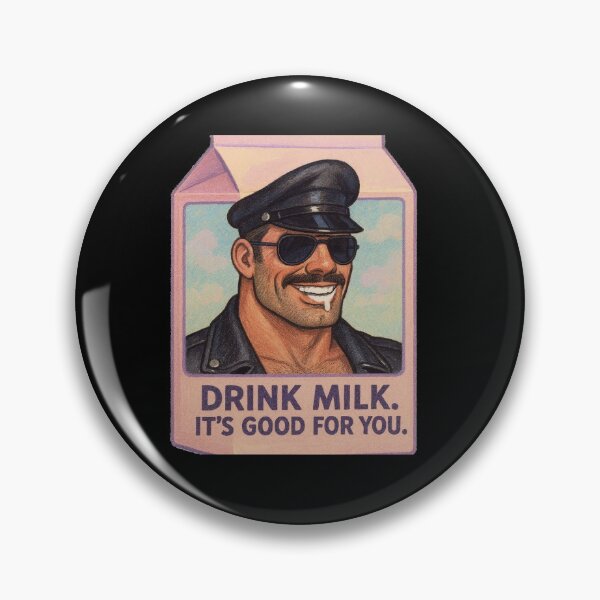 Item preview, Gay Pride Drink Milk Leather Daddy Leder Pride Graphic Art Design designed and sold by ItsAKinkThing.