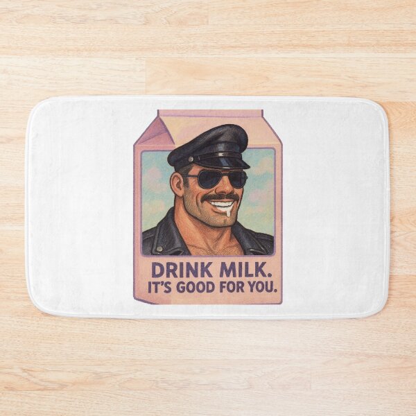 Artikelvorschau, Gay Pride Drink Milk Leather Daddy Leder Pride Grafikdesign entworfen und verkauft von ItsAKinkThing.