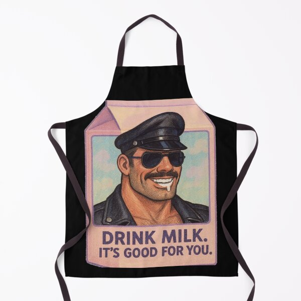 Item preview, Gay Pride Drink Milk Leather Daddy Leder Pride Graphic Art Design designed and sold by ItsAKinkThing.