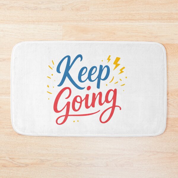 Item preview, Keep Going Motivational Sticker | Minimal Inspiration Quote Design designed and sold by Lovestickerco.