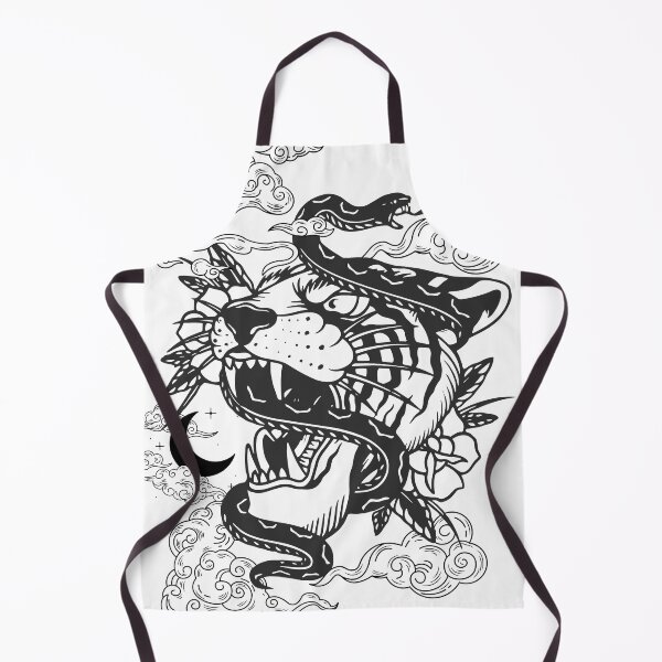 Item preview, Fierce Tiger Snake Japanese Tattoo Style designed and sold by yuki-hana.