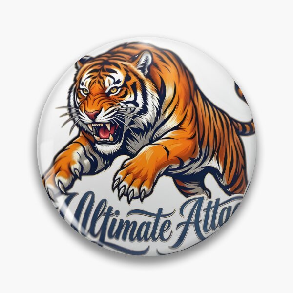 Item preview, Pouncing Tiger Ultimate Attack Action Sticker designed and sold by StickoStore.