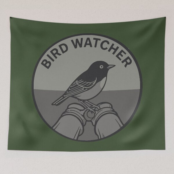 Item preview, Bird watcher, Bird on Binoculars designed and sold by Corner-Distro.