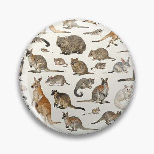 Item preview, Marsupials of Australia Retro Wildlife Identification Chart designed and sold by kakarikihill.