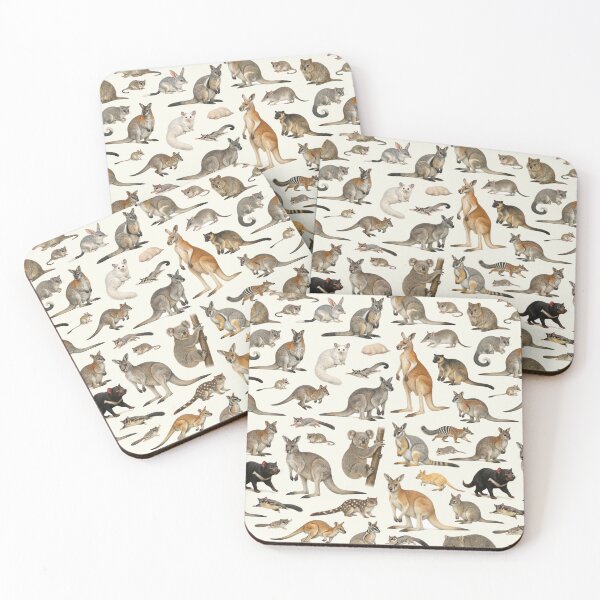 Item preview, Marsupials of Australia Retro Wildlife Identification Chart designed and sold by kakarikihill.