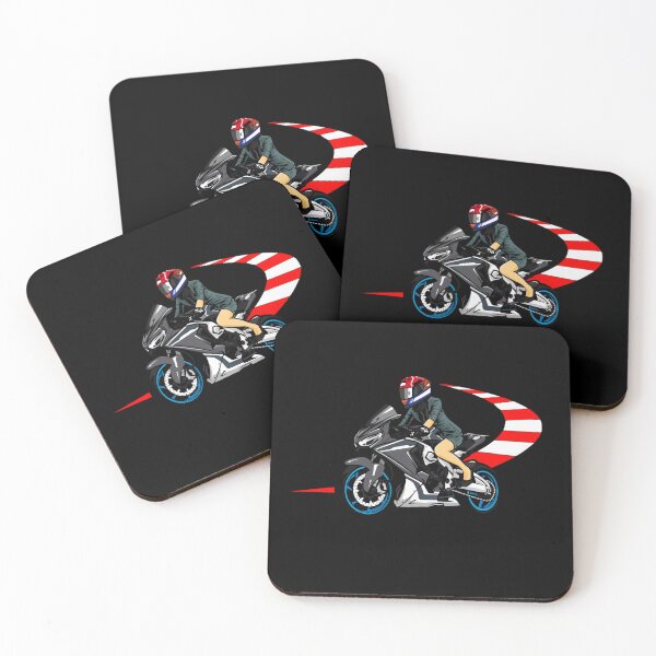Item preview, Sportbike Rider Racing Track Illustration designed and sold by FroggyBaBoy.