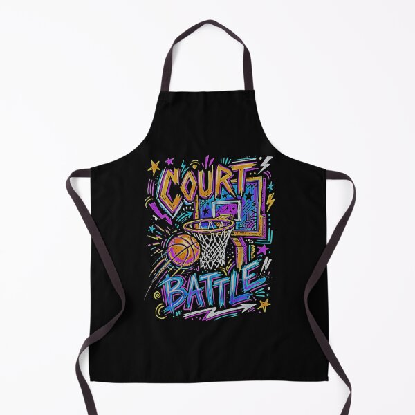 Item preview, Court Battle Basketball Hoop Stars Neon Colorful Graffiti designed and sold by graphixpolash.