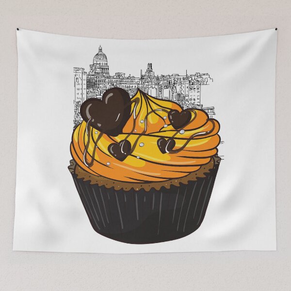Item preview, Cute Chocolate Heart Cupcake designed and sold by yuki-hana.
