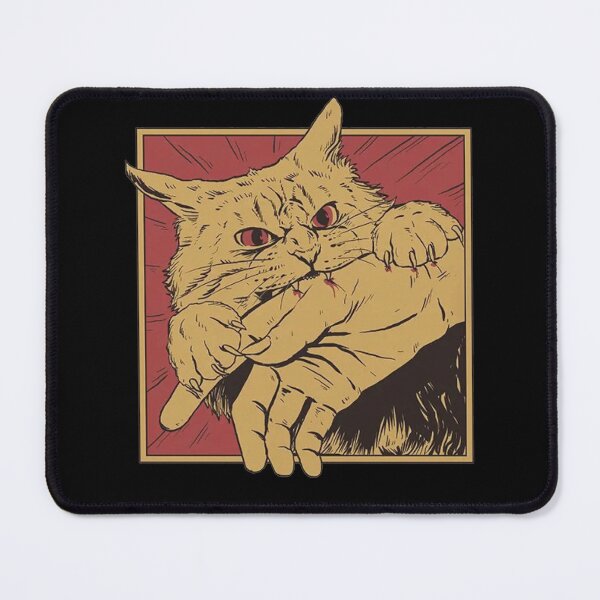Item preview, Vintage Cat Bite Shirt, Japanese Horror Anime designed and sold by RamneekFraty.