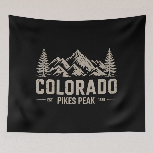 Item preview, Pikes Peak Colorado Est. 1806 Mountains USA designed and sold by PunkNation-Arts.