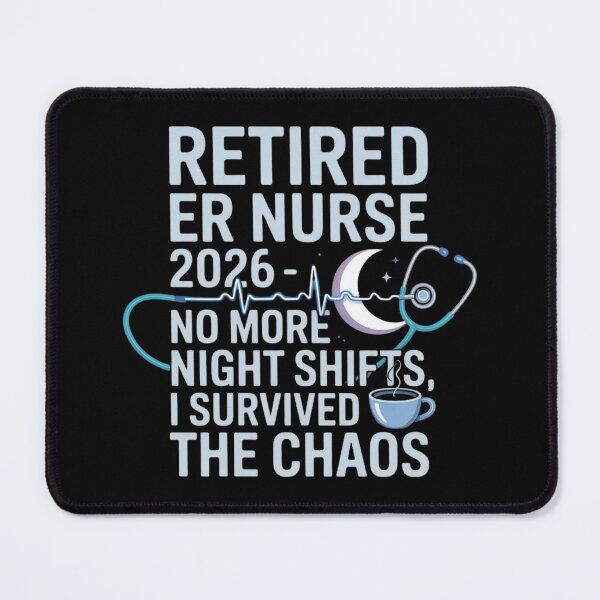 Item preview, ER Nurse Retired 2026 No More Night Shifts Emergency Room Nurse Gift Classic T-Shirt designed and sold by podlook.