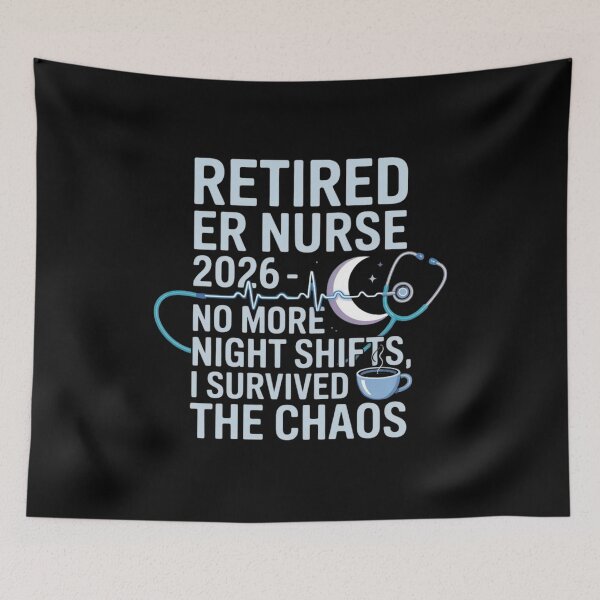 Item preview, ER Nurse Retired 2026 No More Night Shifts Emergency Room Nurse Gift Classic T-Shirt  designed and sold by podlook.