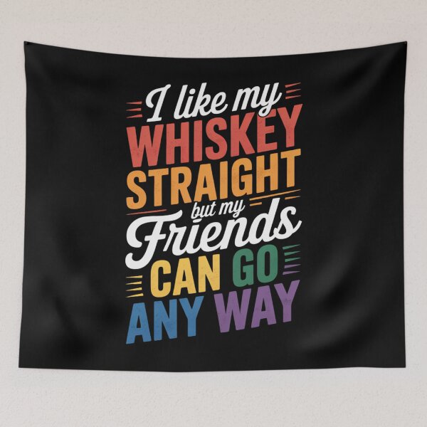 Item preview, Pride  LGBT Ally Gift Whiskey Straight Friends designed and sold by PunkNation-Arts.