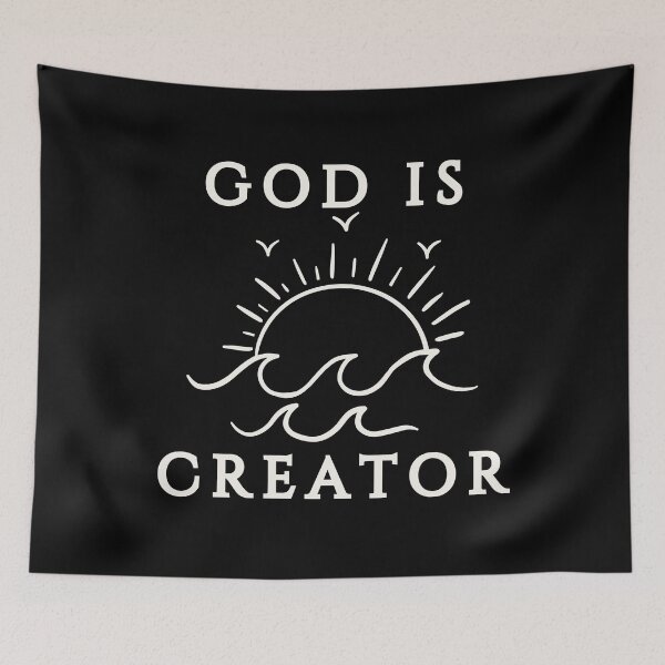 Item preview, God Is Creator – White Design designed and sold by MoriaStore.
