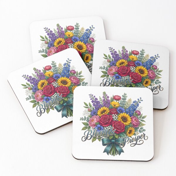 Item preview, Vibrant Floral Bouquet Bloom and Prosper Sticker designed and sold by StickoStore.