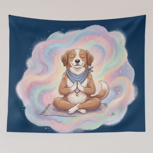 Item preview, Dog doing yoga designed and sold by FluffyGallery.