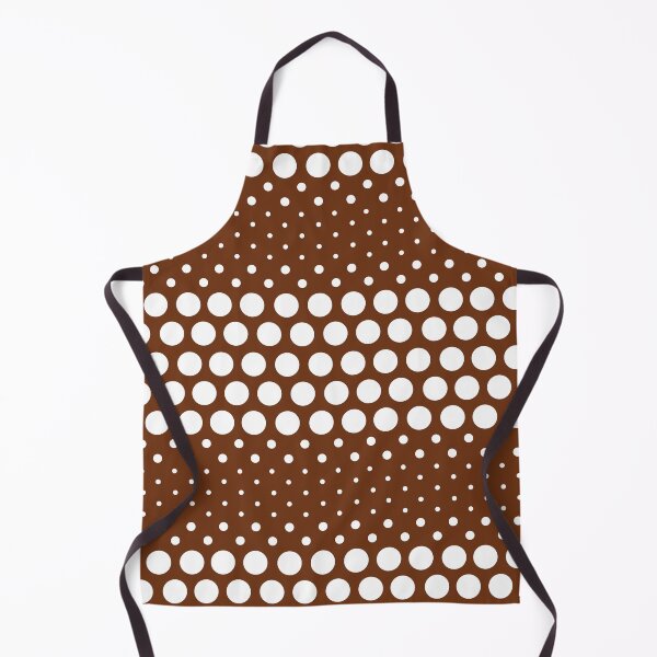 Item preview, Dotwave White Polka Dots on Brown designed and sold by POLKAIWERX.