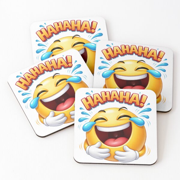 Item preview, Funny cartoon emoji-style character laughing hard designed and sold by PriyankaSonara.