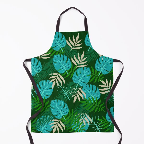 Item preview, Lush Tropical Monstera and Palm Leaf Pattern designed and sold by NM-Beyond.