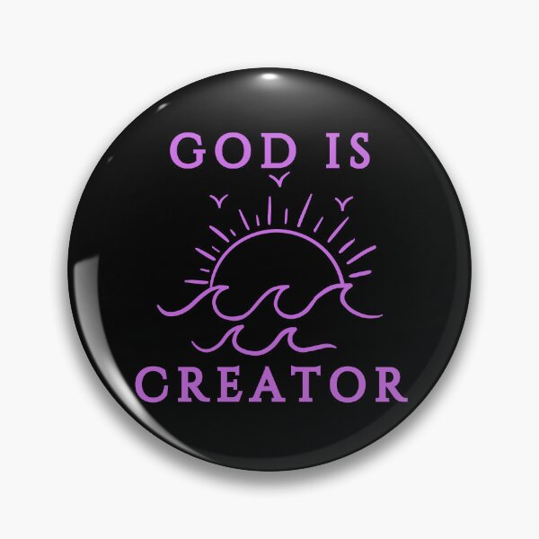 Item preview, God Is Creator –  Purple Design designed and sold by MoriaStore.
