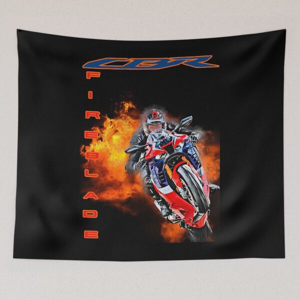 Item preview, CBR Fireblade Wheelie Flame Art designed and sold by FroggyBaBoy.